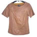Love & Liberty Lamb Skin Leather Top Brown Tan Size 0 Photo 0