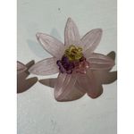 Pink Resin Flower Stud Earrings Dainty Cute Pastel Floral Y2K Women's Jewelry Photo 2