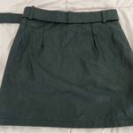 LF Seek The Label black vegan leather Moto biker asymmetrical zip mini skirt S Photo 3