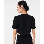 Spanx  AirEssentials Cropped Pocket Tee Very Black Size 2X Photo 1