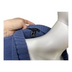 Forever 21 Womens size medium sweater Cornflower blue Cable Panel knit button up cardigan‌‌ Photo 7