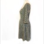Buttons Knit Scoop Neck Grey Fleck Dress Photo 1