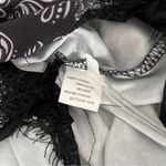 None SKULLS Lingerie Nighty Black White Purple Blue High Side Opening Lace Size XL Photo 8