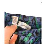Vintage Omanti 100% Silk skirt Made in Hong Kong Size 6 Blue Photo 4