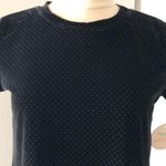 Hummingbird NWT‎  Black velour dotted mock top Photo 2