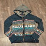 Free People multicolor, Aztec, print cardigan sweater with hood Photo 0