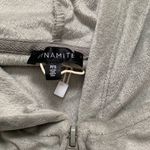 Dynamite  velour green zip up hoodie Photo 1