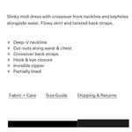 For Love & Lemons Black Yuri Cutout Midi Cocktail Dress Size Medium Photo 5