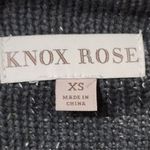 Knox Rose Knit Open Front Cardigan Fringe Ombre Colorblock Sweater Size XS Boho Photo 6