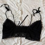 Garage Black Lace Crop Top Photo 3