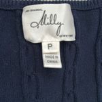 Milly  of New York Navy Cableknit Chain Belt Dress Photo 5