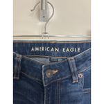 American Eagle Mom Jeans Womens Size 8 Medium Blue Stretch High Rise Photo 2