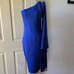 No Comment Chic One-Shoulder Royal Blue Dress Photo 1