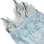 Victoria's Secret Victoria’s Secret Light Blue Dream Angels Floral Lace Slip Dress – Medium Photo 3