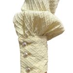 Vintage Bridgerton Inspired Yellow dress lace overlay long sleeves size X Small Photo 9