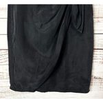 J.Crew Women's Knot Side Lined Asymmetrical Hem Wrap Mini Skirt Black Size 0 Photo 2