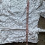 Greylin  Anthropologie White Eyelet Blouse XS Photo 7