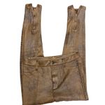 Free People faux suede vegan leather studded ankle cropped  pants size 27 Photo 3