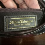 Vintage Allen Edward Small Black Quilted Patent Leather‎ Crossbody Purse Tassel Photo 9