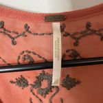 Free People  Burnt Orange Embellished 3/4 Sleeve Blouse XS Excellent Condition Photo 5