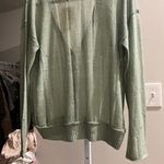 Hem & Thread Green Cardigan Sweater Photo 1