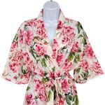 Show Me Your Mumu  Floral Kimono Robe Pink Green One Size Photo 1