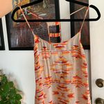 Anthropologie La Fee Verte Silk Diamond-shaped back Sun Fire CamiTop Size Small Photo 5