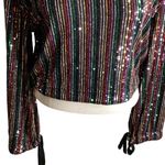 Free People Midnight City Sequin Crop Top Photo 3