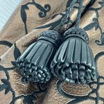 Brighton Valencia Purse Shoulder Bag Satchel Metallic Bronze Black Photo 4