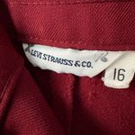 Levi's vintage red pants slacks 1970s women's 16S/contemporary medium Photo 3