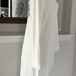 Belle France Off-White Button-Up Hi-Low Hem Sweater (Made in Italy) Size M New Photo 3