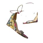 Vince Camuto  Multicolor Snake Print Leather Lace Up Wedges Size 8 Photo 3
