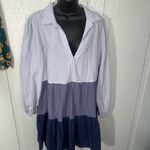 Simply Southern   Women’s Colorblock Long Sleeve Dress Size Large NWT Photo 3