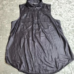 Armani Exchange  Metallic Black Sleeveless Blouse Photo 1