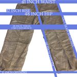 Talbots WOMAN SILVER LINEN METALLIC THREAD CROPPED LEG SIGNATURE TROUSERS (18W) Photo 11