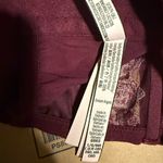Victoria's Secret  dream angels Burgundy floral embroidery corset bra lingerie Photo 8
