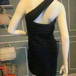 Laundry by Shelli Segal Little Navy Blue Stretch Midi Dress size 10 Photo 5