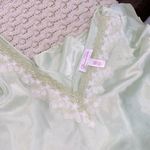 Oscar de la Renta  green silky nightgown size small vintage Photo 6