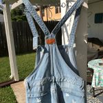 None Vintage Denim Overalls Dungarees Distressed Photo 7
