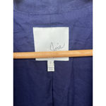 Joie  Blazer 2 Linen Silk Lightweight Jacket Navy Luxury Classic Minimal Career Photo 4