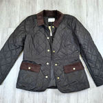 Charter Club Black Quilted Jacket S Photo 0