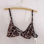 Missguided  Leopard Print Mesh Bralette Sheer Animal Print NWT Photo 5