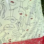 Incanto Italy‎ Avant Garde Abstract Woman Figure Lips Camisole Pajama Top Size M Red Size M Photo 3