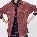 ZARA  Oversized Pink Corduroy Jacket XS Photo 0