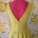 Low V neck swing dress lime size medium Photo 3