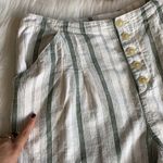 Anthropologie • linen cotton high waist striped beach goer shorts Photo 96