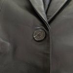 Tommy Hilfiger Zendaya - Tailored Leather Coat Blazer in Black Photo 5