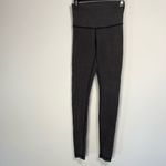 Lululemon  Wunder Under Heathered Grey Black High Rise Roll Down Legging Size 4 6 Photo 9