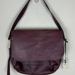 Fossil  Maya‎ Shoulder Bag Burgandy Leather Flap Exterior Pockets Solid Casual Photo 0