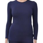 Veil of Faith Signature Body Top in Navy, Size S​​​​​​​ Blue Photo 0